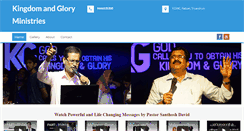 Desktop Screenshot of kingdomandglory.org